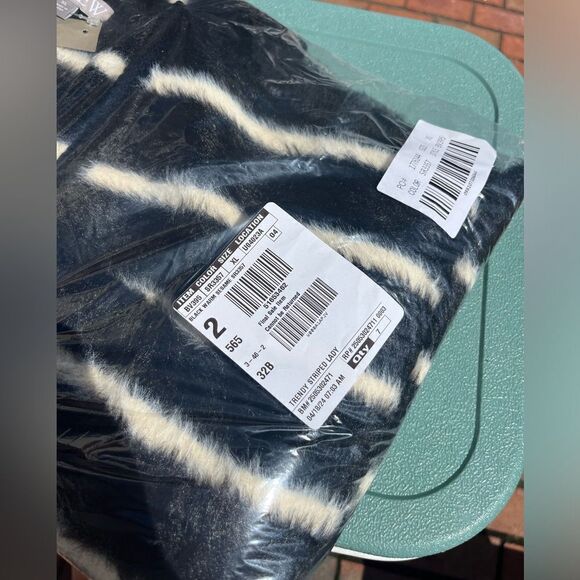 J Crew Striped Brushed Yarn Sweater Lady Jacket NWT - Picture 8 of 14